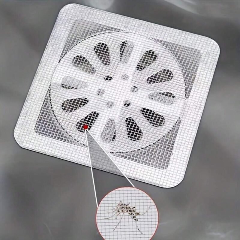 (pack Of 10) Multifunctional Net Sticker Drainer Net For Bathroom - Kitchen Etc | Window Screen Repair Patches For Door Window - Image 5