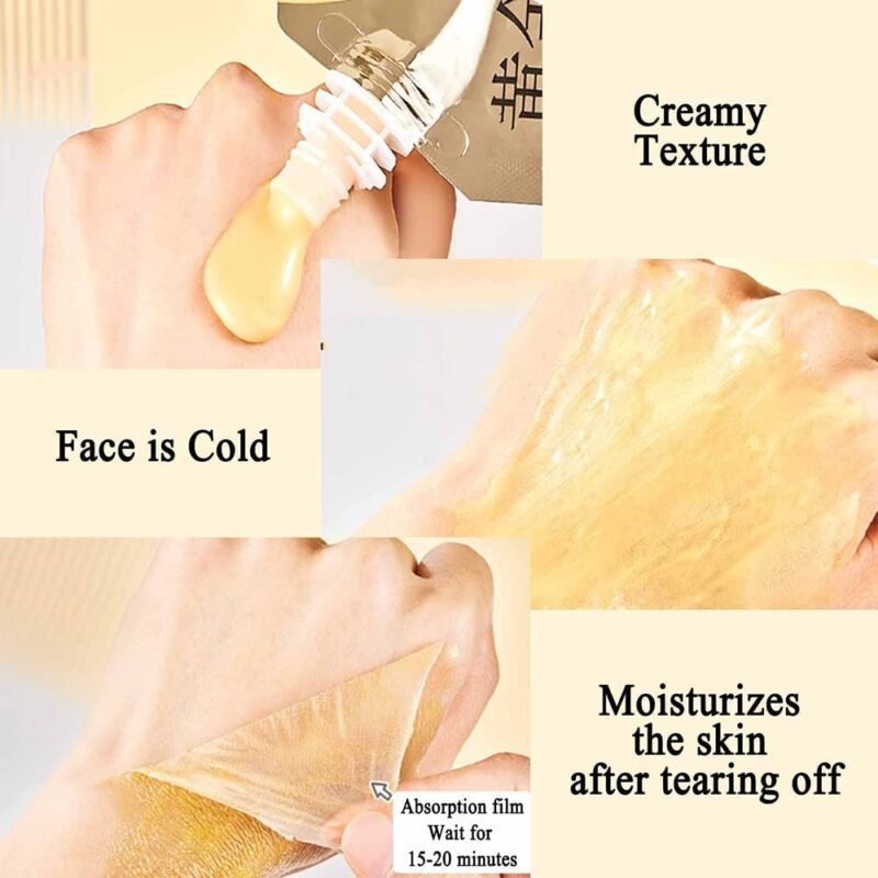 Retinol Snake Venom Peptide Gold Mask Moisturizing Anti-aging Anti-wrinkle Brightening Oil Control Mask Skin Care 100ml - Image 3