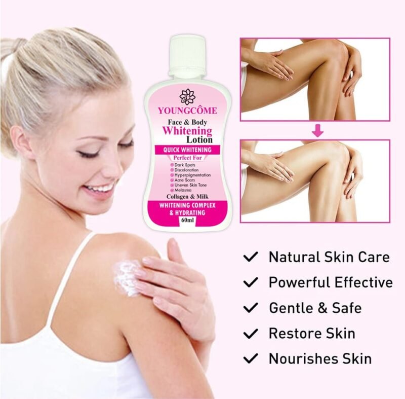 YOUNGCOME 60ml Face Body Whitening Lotion Underarm Brightening Private Underarm Body Cream Legs Whitening Parts - Image 2