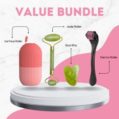 combo pack Marble Jade Roller  ,Ice Roller Facial Massage,Derma Roller pack of 3