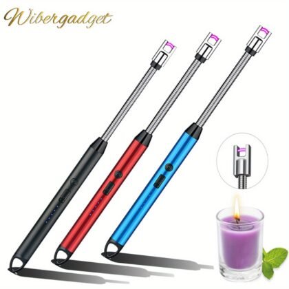Arc Lighter With Usb Charging | Flameless Windproof | Led Battery Display | Safety Switch | Rotate 360 Degrees