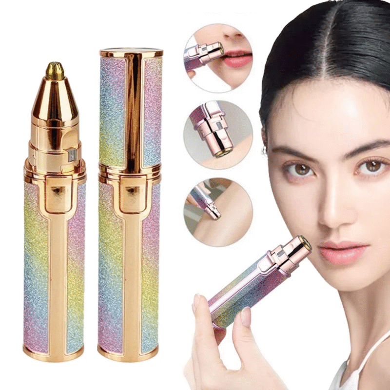 Blawless 2 In 1 Eyebrow Trimmer | 2 In 1 Hair Remover Chargeable , Multi Attractive Color With Usb Charging Cable And Cleaning Brush